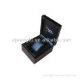 Matte paint black wooden watch box with PU leather lining